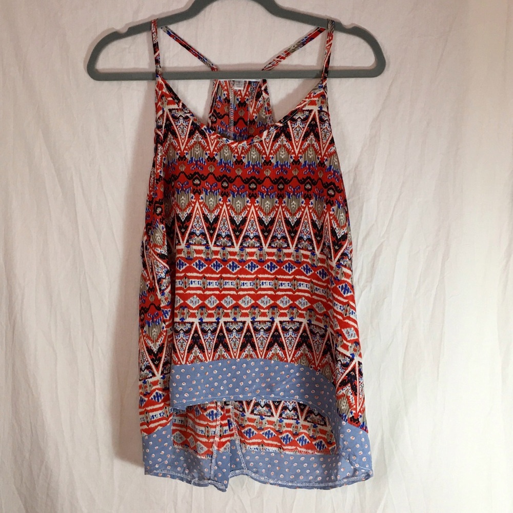 AnM Tribal Print Boho Tank Top Size S